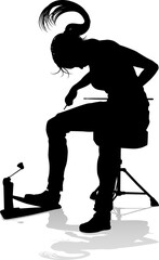 Musician Drummer Silhouette