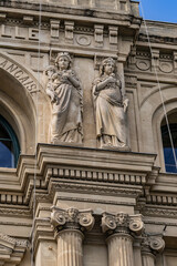 Cannes' imposing four-stores Town Hall (Hotel de Ville, 1876). Cannes, France.