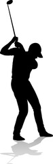 Golfer Golf Sports Person Silhouette
