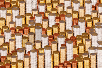 many stapled coins