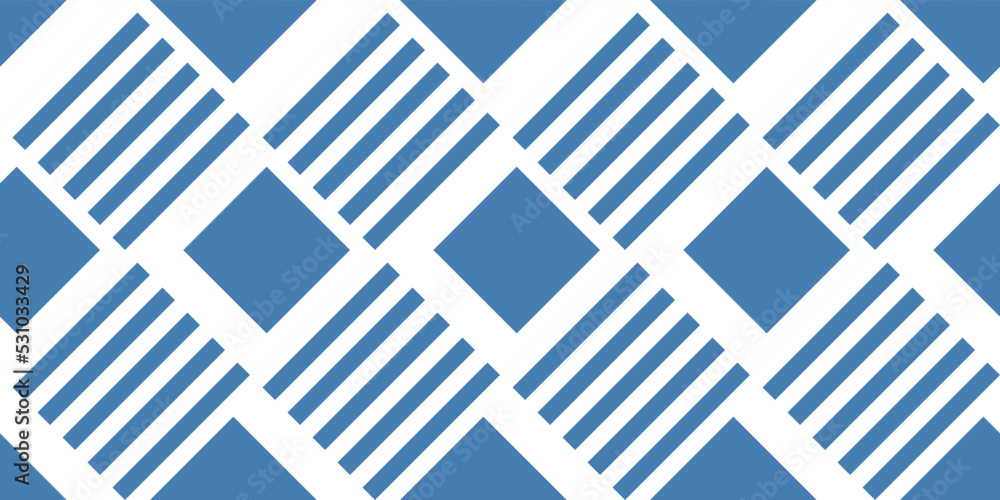 Poster striped diamonds alternate with small ones. vector from simple blue rhombuses.