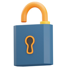 Padlock 3d Illustration