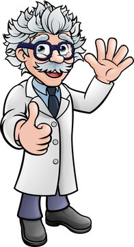 recommend clip art: Scientist Professor Cartoon Character