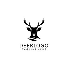 Deer logo design icon template