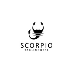 Scorpio logo design icon tamplate