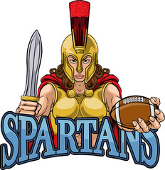 Spartan Trojan Gladiator Football Warrior Woman