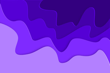 3D illustration abstract background , purple and blue paper cut shapes. Vector design layout for business presentations, flyers, posters and invitations