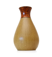 Brown Vase on the white Background