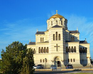 Fototapeta na wymiar St Vladimir Cathedral in Chersonesos