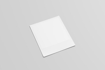 Blank photo paper mockup