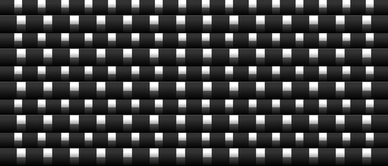 Dark black geometric grid background. Modern dark abstract vector texture.