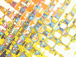 Bright cartoon multicolored background for textiles or fabrics. Wavy diagonal seamless pattern for holidays or events, fashion trends, scrapbooking, wallpaper, textures, interior solutions, covers 