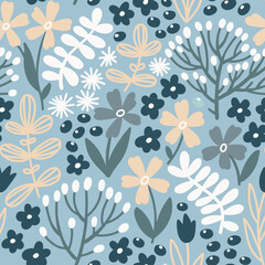 Mille fleurs seamless pattern. Great design for any purposes. - 531041268