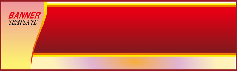 horizontal banner template red and pink color