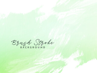 Abstract soft green watercolor brush stroke background