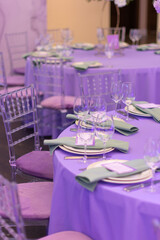 wedding decor in lavender color wedding decoration