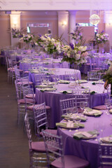 wedding decor in lavender color wedding decoration