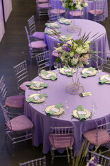 wedding decor in lavender color wedding decoration