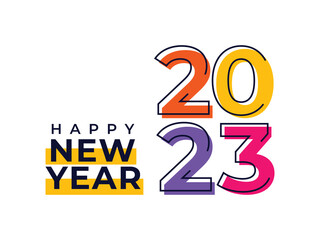 happy 2023 new year bannner template