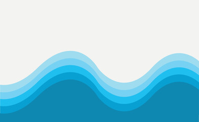 Wave Background Template With Colorful Design