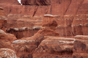 Red Rock Formations in the desert of Utah