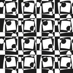 Seamless color pattern from puzzle with squares
