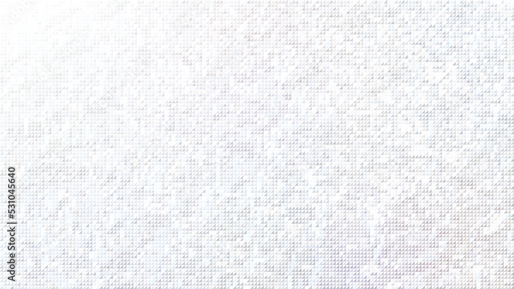 Poster abstract multi-colored background made of small light triangles on white. full frame geometric trian