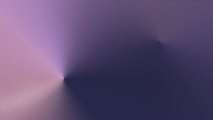 Abstract dark purple and muted pastel colored background with color gradient. Modern background with a cone-shape radial gradient in 4k resolution. Copy space.