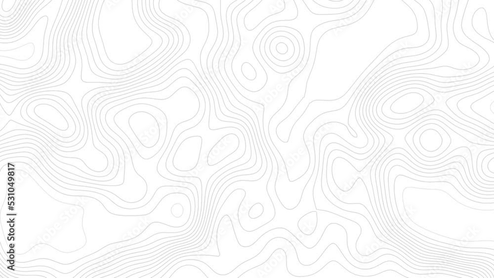 Poster topographic map contour animation. topo map with elevation sliding contour map.