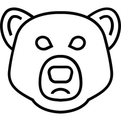 Piggy Bank Line Vector Icon