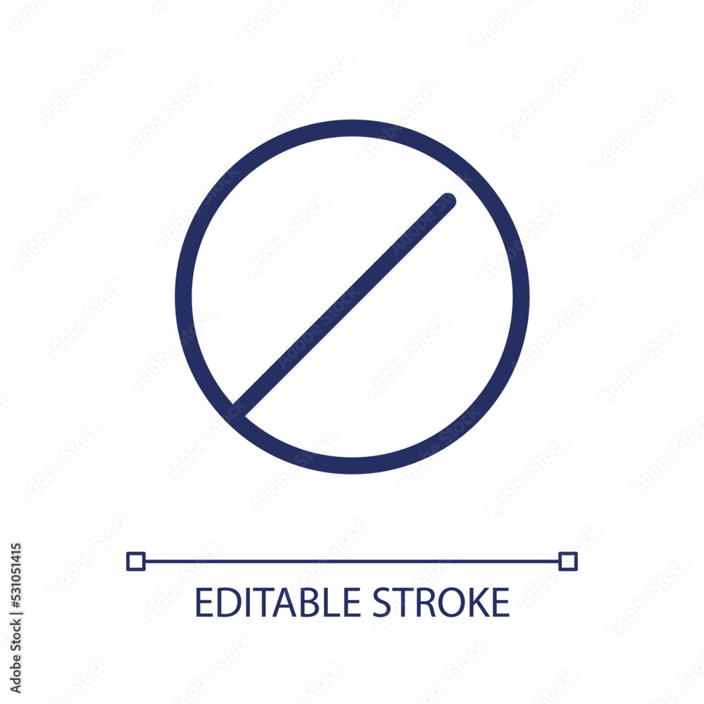 Poster disk shaped tablet pixel perfect linear ui icon. oral medication. solid dosage. gui, ux design. outl