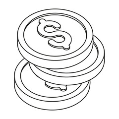 dollar coin icon