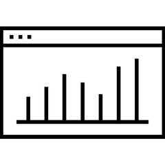 Data Analysis Line Vector Icon 