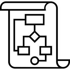 Program Algorithm Line Vector Icon 