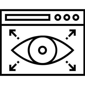 Finder Software Line Vector Icon