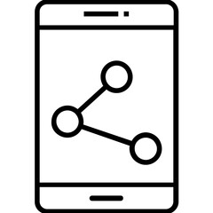 Social Media Line Vector Icon