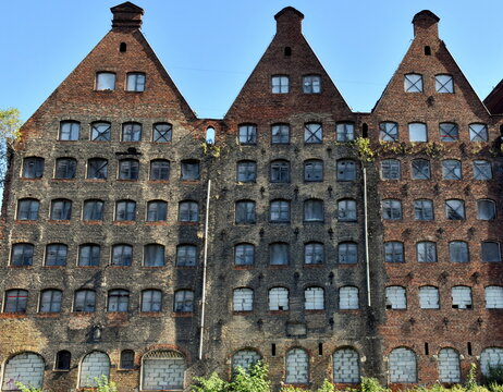 Industriebrachen an der Mottlau in Danzig