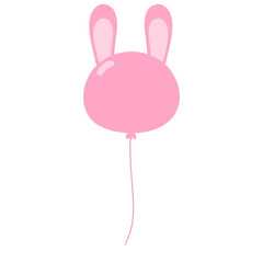 Pink Bunny Shaped Balloon