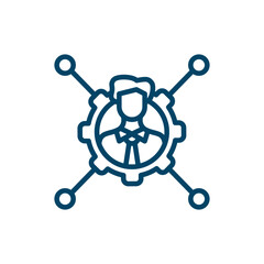 Fototapeta premium symbol icon from social media marketing collection. Thin linear symbol, business, simple outline icon isolated on white background. Line vector symbol sign, symbol for web and mobile