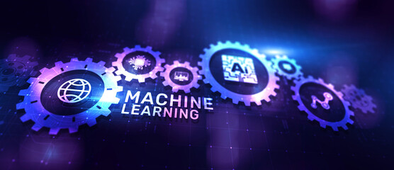 Machine Deep learning algorithms, Artificial intelligence, AI, Automation and modern technology in business as concept.