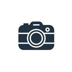 Photo camera icon in trendy flat style isolated on white background. camera symbol for web and mobile apps