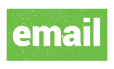 email text written on green stamp sign.