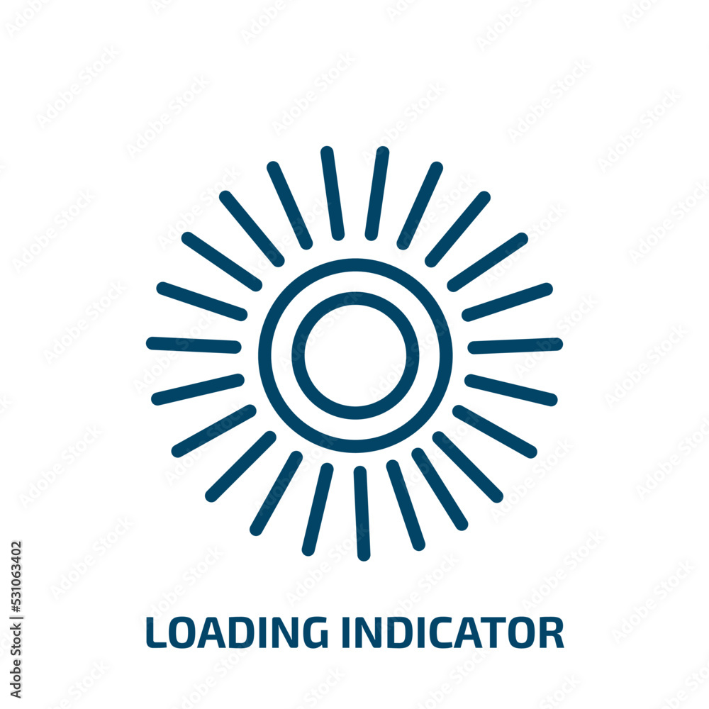 Poster loading indicator icon from user interface collection. thin linear loading indicator, indicator, loa