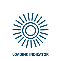 loading indicator icon from user interface collection. Thin linear loading indicator, indicator, load outline icon isolated on white background. Line vector loading indicator sign, symbol for web and