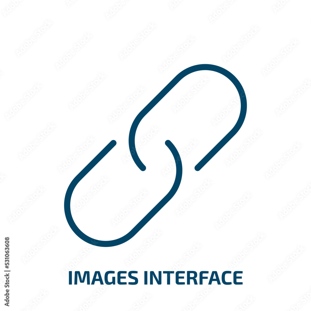 Poster images interface icon from user interface collection. thin linear images interface, image, business 