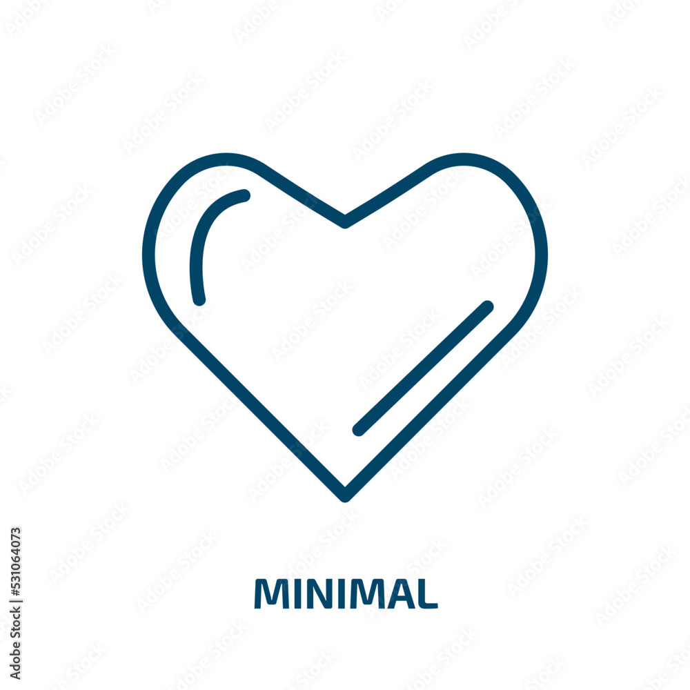 Poster minimal icon from user interface collection. thin linear minimal, business, collection outline icon 