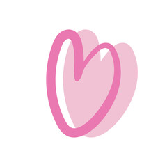 abstract love heart romantic decoration