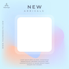 Gradient colorful social media sale post