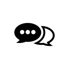 Creative Bubble Chat Icon Vector Template