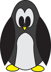penguin on a white background
